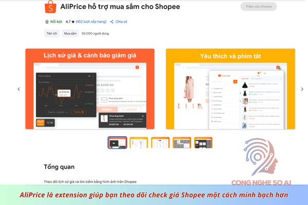 Check lịch sử giá Shopee